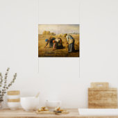 Poster Jean-Francois Millet - Les Glaneuses (Cuisine)