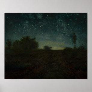 Poster Jean-Francois Millet - Nuit Étoilée