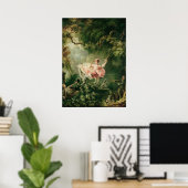 Poster Jean-Honoré Fragonard - La Coupe, (Bureau à domicile)