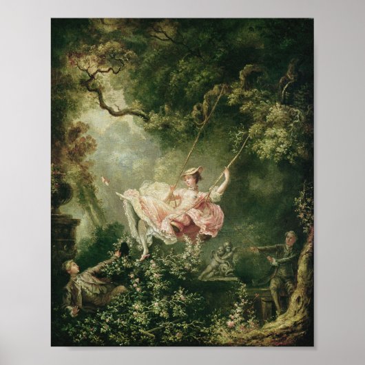 Poster Jean-Honoré Fragonard - La Coupe (Devant)