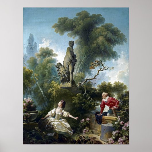 Poster Jean-Honoré Fragonard Le progrès de l'amour (Devant)