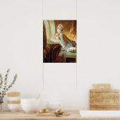 Poster Jean Honoré Fragonard Lettre d'amour (Cuisine)