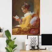 Poster Jean-Honoré Fragonard - Une Jeune Lecture (Bureau à domicile)