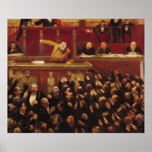 Poster Jean Jaures Parlant à la Tribune