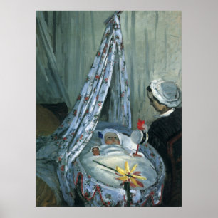 Poster Jean Monet dans son berceau par Claude Monet