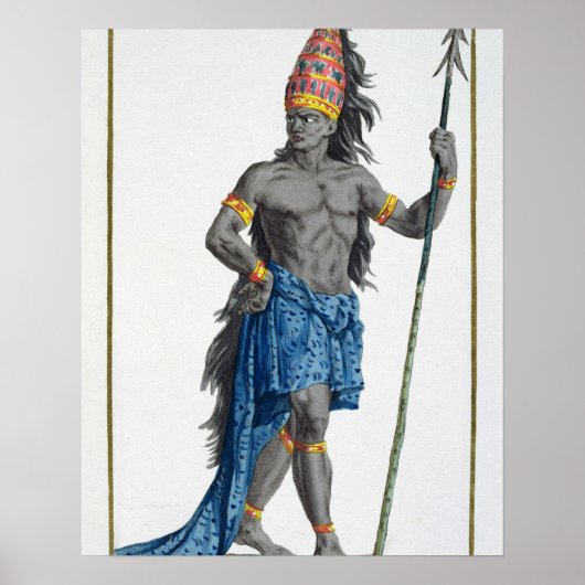 Poster Jean, Roi du Congo, gravé par Pierre Duflos (Devant)