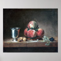 Jean-Siméon Chardin La vie morte avec les pêches