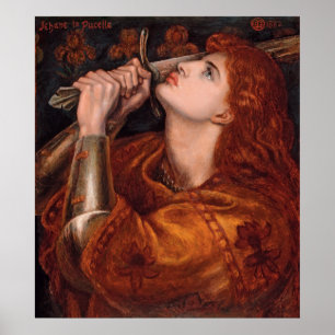 Poster Jeanne d'Arc, c. 1882 par Dante Gabriel Rossetti