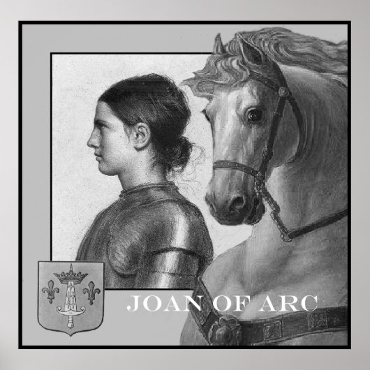 Poster Jeanne d'Arc et son cheval de guerre (Devant)