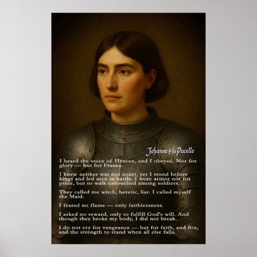 Poster Jeanne d'Arc - Le Testament de la servante (Devant)