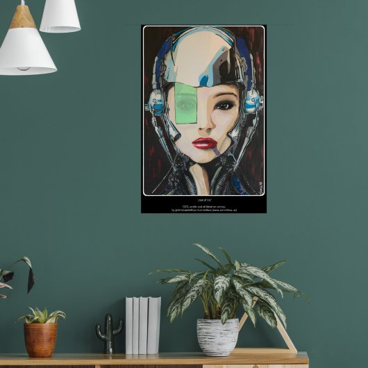 Poster 'Jeanne d'Arc' Peinture sur un (Salon 1)