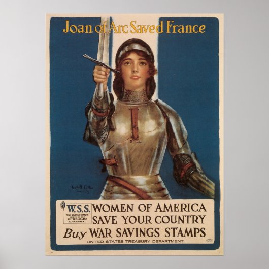 Poster Jeanne d'Arc sauve la France (Devant)