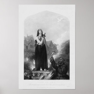 Poster Jeanne d'Arc - Un martyr dans leur cause