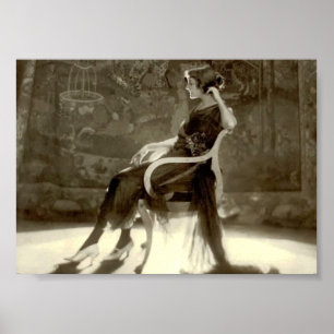 Poster Jeanne Eagels by Adolf de Meyer 1921