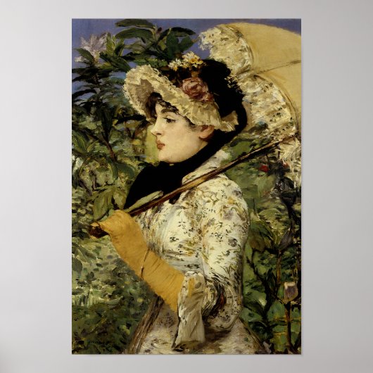 Poster Jeanne : Printemps 1881 par Manet (Devant)