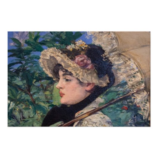 Poster Jeanne (Printemps) Par Édouard Manet (Devant)