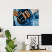 Poster Jeans bleus (Bureau à domicile)