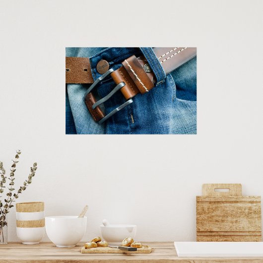 Poster Jeans bleus (Cuisine)