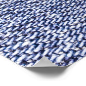 Poster Jeans bleus : texture cousue détaillée. (Coin)