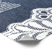 Poster Jeans, dentelle, String Lights Mariage Sein Chart (Coin)