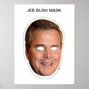 Poster Jeb Bush Masque
