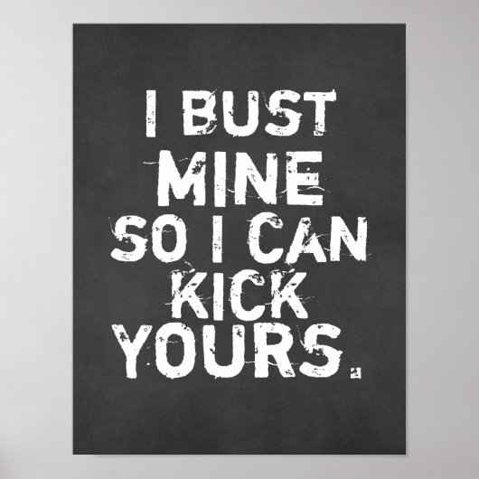 Poster J'écrase la mienne pour que je puisse donner un co (Devant)