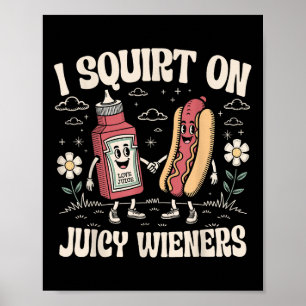 Poster J'Écris Sur Des Époux Juteux - Humour Adulte Amusa