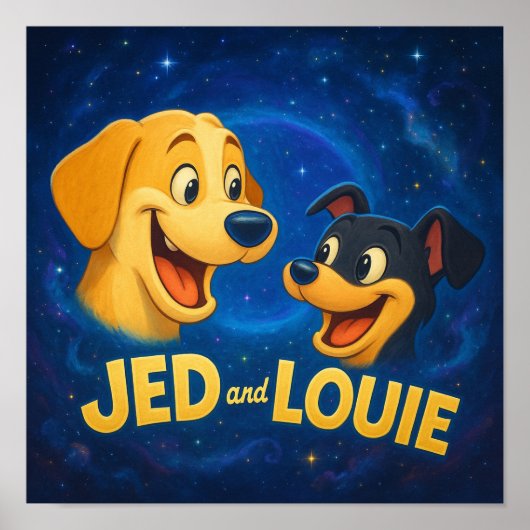Poster "Jed & Louie" (Devant)