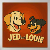 Poster "Jed & Louie" (Devant)