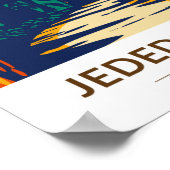 Poster Jedediah Smith Redwoods State Park Californie (Coin)