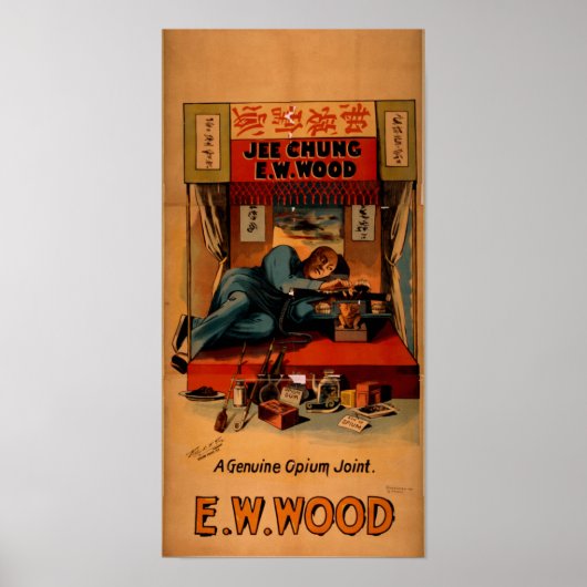 Poster JEE CHUNG Genuine Opium Joint VAUDEVILLE (Devant)