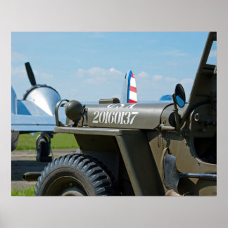 Poster Jeep et Beechcraft