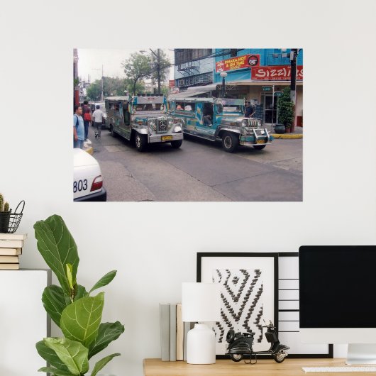 Poster jeepneys (Bureau à domicile)