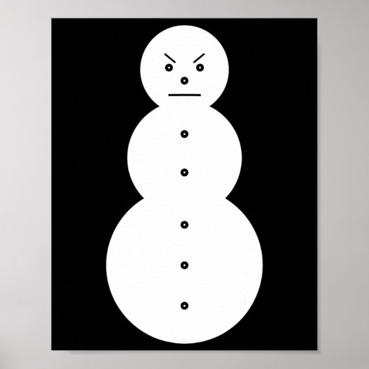 Poster Jeezy Snowman - Hiphop Angry Snowman Jeezy Christm (Devant)
