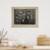 Poster Jefferson Davis et Lithographie familiale Imprimer (Cuisine)