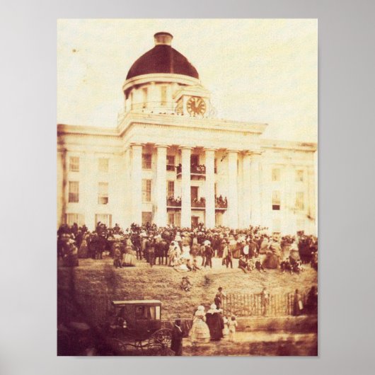 Poster Jefferson Davis Inaugural (Devant)