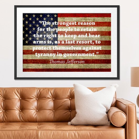 Poster Jefferson : Droit de porter des armes