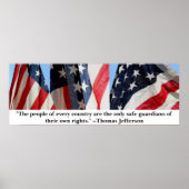 Poster Jefferson et le drapeau (Devant)