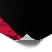 Poster Jefferson et le drapeau américain — Frontière (Coin)