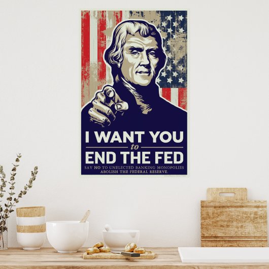 Poster Jefferson Finit L'Affiche De La Fed (Cuisine)