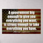 Poster Jefferson - gouvernement assez grand pour Téléchar (Devant)