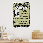 Poster Jefferson : Le plus grand danger (Cuisine)