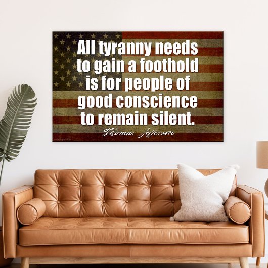 Poster Jefferson : Tout tyran a besoin...