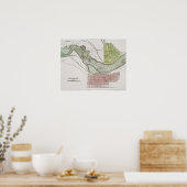 POSTER JEFFERSONVILLE, INDIANA : CARTE (Cuisine)