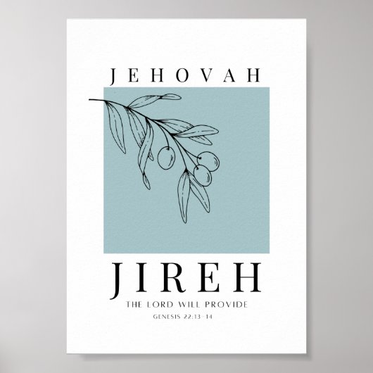 Poster Jehovah Jireh (Devant)