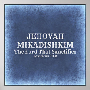 Poster Jéhovah Mikadishkim