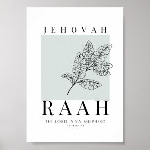 Poster Jehovah Raah Imprimable