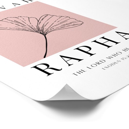 Poster Jehovah Rapha imprimable (Coin)