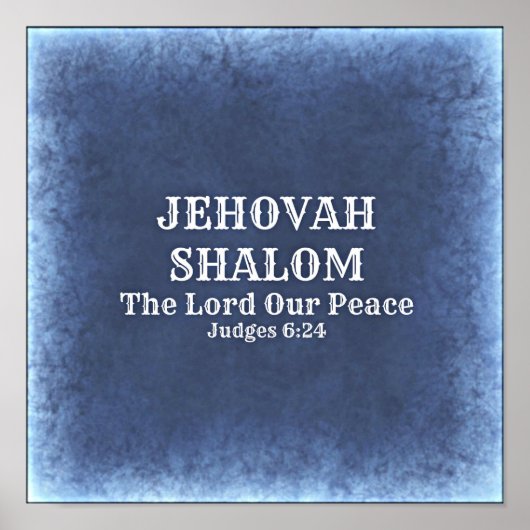 Poster Jéhovah Shalom (Devant)