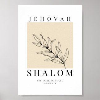 Poster Jehovah Shalom imprimable